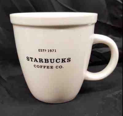 2001 Starbucks Barista Est'd 1971 Whiter 18oz Coffee Mug Cup w/ Black Letters - Sold on eBay Oct, 12th 2018 for $9.99