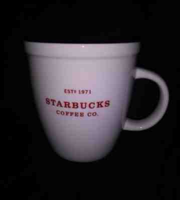 Starbucks Coffee Co. Est. 1971 Ceramic Coffee Cup Mug Holiday 2007 White - Sold on eBay Oct, 8th 2018 for $8.00