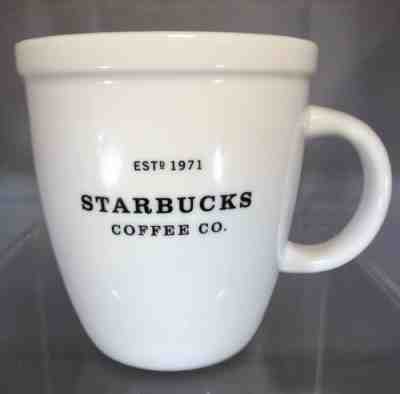 2001 White Starbucks Barista Abbey 16oz Coffee Mug - Est 1971 - Sold on eBay Oct, 8th 2018 for $22.75