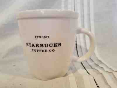 Starbucks Coffee Company Established 1971 Large Barista Mug 2007 - White - Sold on eBay Oct, 4th 2018 for $12.00