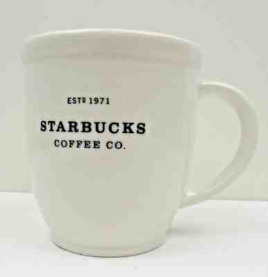 2007 Starbucks Coffee Co. Est 1971 Large Mug Cup White / Black - Sold on eBay Sep, 29th 2018 for $4.87