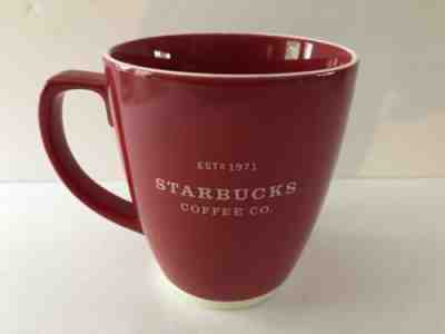 2007 Starbucks Coffee Co. EST 1971 18 oz - Red w/ White Interior Coffee Mug EUC - Sold on eBay Sep, 27th 2018 for $6.00