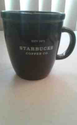 Blue Starbucks EST 1971 Barista 2001 Coffee Mug Abbey White Lettering 16 fl oz - Sold on eBay Sep, 20th 2018 for $7.00