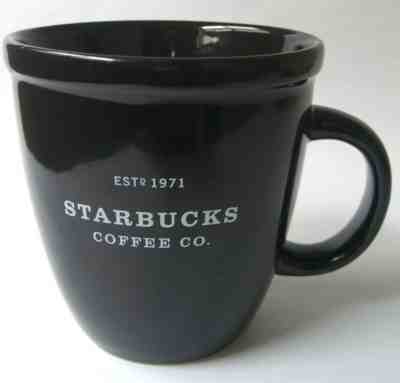 Starbucks Barista Coffee Co Est 1971 Black Coffee Mug Latte 2002 18 fl.oz  - Sold on eBay Sep, 19th 2018 for $14.03
