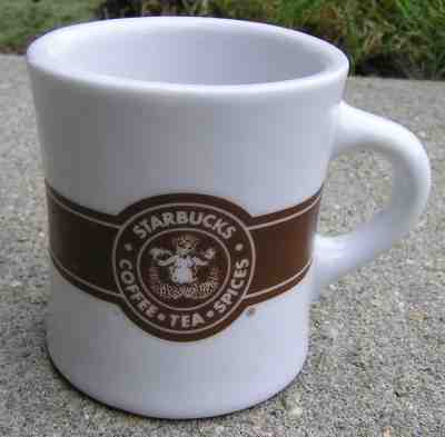 ORIGINAL SUPER RARE 1980'S STARBUCKS COFFEE TEA SPICES MUG BANNED LOGO  - Sold on eBay Oct, 17th 2018 for $9.99