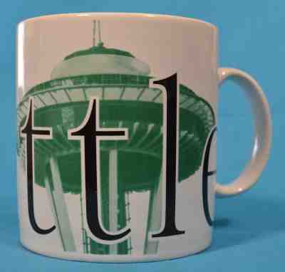 1994 Starbucks Coffee Cup City Mug 20 Oz. Seattle Washington Space Needle - Sold on eBay Oct, 26th 2018 for $9.75