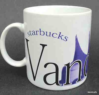 Starbucks City Coffee Mug Vancouver Canada Icon 1994 BC Place Sails Purple 16oz - Sold on eBay Oct, 21st 2018 for $13.00
