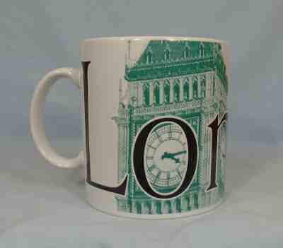 Starbucks Coffee Cup London City Mug Big Ben 22 oz C 1994 - Sold on eBay Oct, 18th 2018 for $4.08