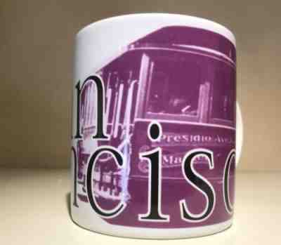 1994 STARBUCKS SAN FRANCISCO CITY COFFEE MUG 20 oz. CALIFORNIA CABLE CAR TROLLEY - Sold on eBay Oct, 7th 2018 for $12.00