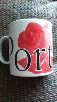 Starbucks 1994 20 oz PORTLAND City Mug Collector Series Red Rose Coffee Cup - Sold on eBay Sep, 4th 2018 for $9.99