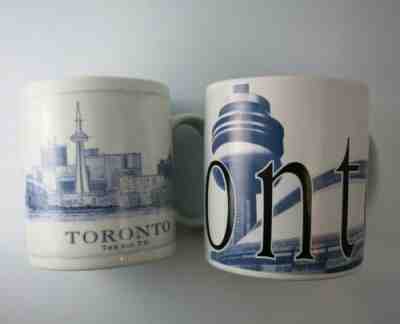 TWO Starbucks Toronto Canada Architect City Collectors Coffee Mug Cup 1994 2008 - Sold on eBay Aug, 24th 2018 for $29.99