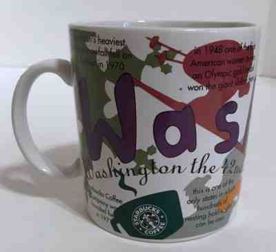  Starbucks WASHINGTON States of Bean Coffee Mug Cup18 oz 1997 - Sold on eBay Sep, 24th 2018 for $21.50