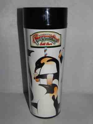 Starbucks FRAPPUCCINO 20oz. Insulated Travel Mug Cup Thermal Tumbler Coffee 1997 - Sold on eBay Sep, 5th 2018 for $8.00