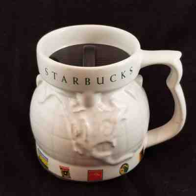 Starbucks Globe Map World Coffee Travel Stamp Mug Large Ceramic Cup Vintage 1997 - Sold on eBay Aug, 28th 2018 for $24.95