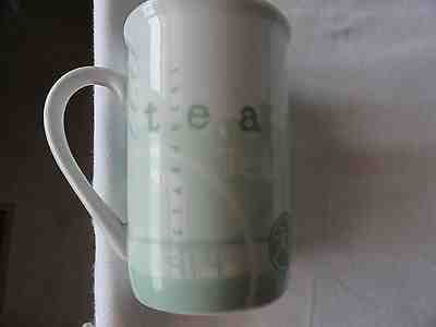 Original 1998 STARBUCKS COFFEE MUG GREEN WHITE  10 OZ "THE TEA" MUG CUP  - Sold on eBay Sep, 14th 2018 for $4.99