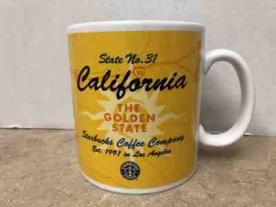 1999 Starbucks California Yellow Large Coffee Mug Cup The Golden State No. 31  - Sold on eBay Nov, 15th 2018 for $10.95