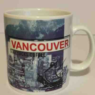 Starbucks Coffee Mug 1999 Vancouver BC Canada New  20 Ounces  - Sold on eBay Nov, 6th 2018 for $7.00