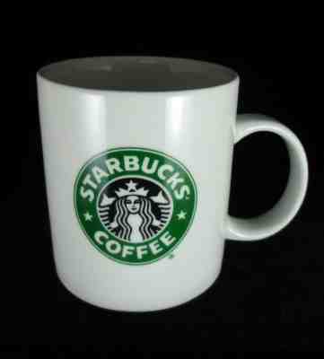 Starbucks Mug Cup 1999 White Ceramic 16 oz Green Black Mermaid Logo Both Sides - Sold on eBay Oct, 28th 2018 for $11.04