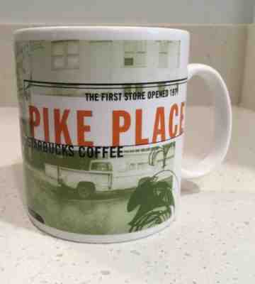 PIKE PLACE MARKET 1st STARBUCKS 1999 Mug Coffee Cup Seattle Collage Series - Sold on eBay Oct, 24th 2018 for $8.00