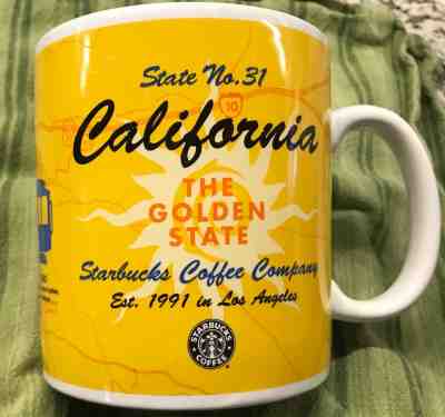 Starbucks California 1999 Mug. RARE - Sold on eBay Oct, 15th 2018 for $12.99