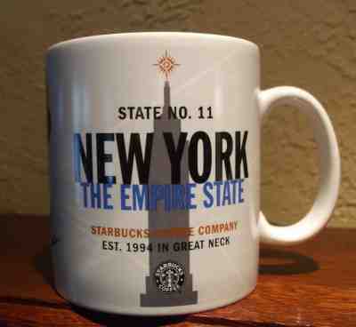 Starbucks State No.11 New York the Empire State Mug 1999 New - Sold on eBay Oct, 2nd 2018 for $18.00
