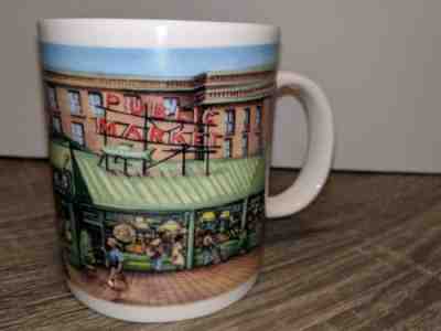 STARBUCKS Coffee Mug Cup 1999 Pike Place Seattle Public Market Original Store - Sold on eBay Sep, 15th 2018 for $6.50