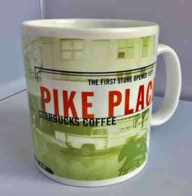 Starbucks 1999 Seattle Pike Place First Store Opened Pig 20 oz Mug Cup Vintage - Sold on eBay Sep, 2nd 2018 for $8.00