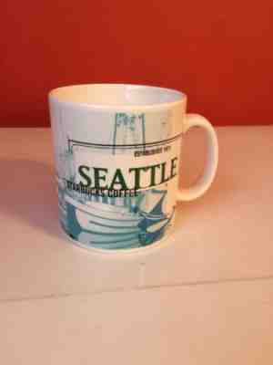 1999 SEATTLE Starbucks Coffee Mug 20 oz Pink Elephant Car Wash  - Sold on eBay Aug, 31st 2018 for $6.00