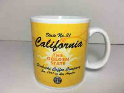 Starbucks Cup CALIFORNIA Golden State 1999 Yellow Coffee Big 20 oz. Mug - Sold on eBay Aug, 31st 2018 for $9.99