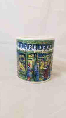 Starbucks Barista Christmas Market Scene Painting Large 16oz Coffee Mug 2000 - Sold on eBay Nov, 14th 2018 for $14.99