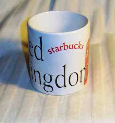 Starbucks City Collector 2000 United Kingdom Mug 16 oz Phone Booth Jan Belson - Sold on eBay Oct, 28th 2018 for $7.99