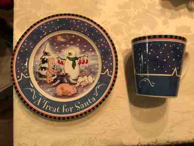 2000 Starbucks Bearista Plate & Mug Set Milk & Cookies For Santa - Sold on eBay Sep, 27th 2018 for $10.00