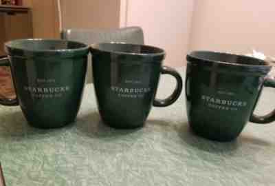 Starbucks  2001 Green Abbey Mug's, 18 oz. Very nice!! - Sold on eBay Nov, 16th 2018 for $19.99