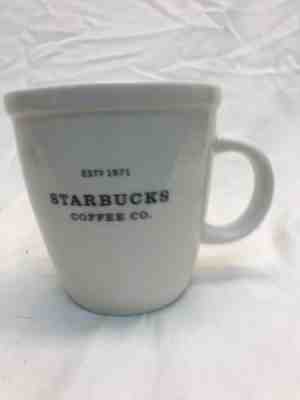 Starbucks Coffee Company Large Mug White Est.1971 Barista Abbey Mug / Cup 2001 - Sold on eBay Nov, 14th 2018 for $15.00