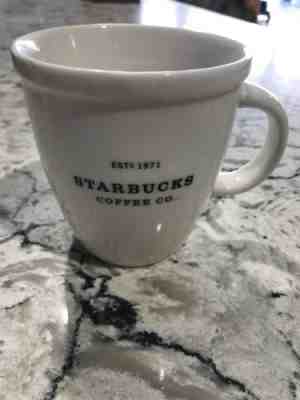 Starbucks Classic Coffee Mug 18oz Large BARISTA White Est 1971 2001 - Sold on eBay Nov, 14th 2018 for $5.10