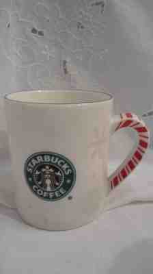 Starbucks Barista Christmas Holiday Mug Snowflakes Candy cane 2001 Collectible  - Sold on eBay Nov, 12th 2018 for $19.99