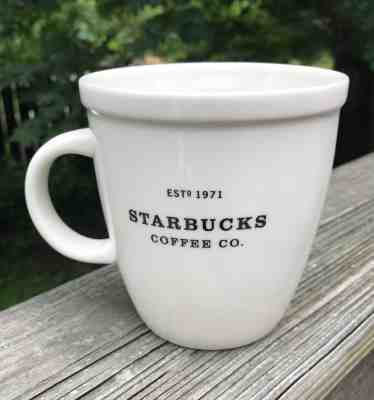 STARBUCKS 2001 18 oz BARISTA COFFEE CUP MUG  ~ EST 1971  - Sold on eBay Nov, 7th 2018 for $8.25