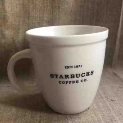 Starbucks Large Barista Coffee Mug Cup White/ Ivory Color 2001 16oz - Sold on eBay Nov, 7th 2018 for $14.50