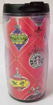 2001 Starbucks Barista Christmas Kids Travel Mug Cup Tumbler w/ Lid 8 Oz. LNC - Sold on eBay Nov, 6th 2018 for $14.99