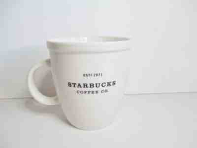 STARBUCKS COFFEE MUG 2001 LOGO 18 OZ WHITE ABBY MUG * EST 1971*  - Sold on eBay Nov, 6th 2018 for $7.99