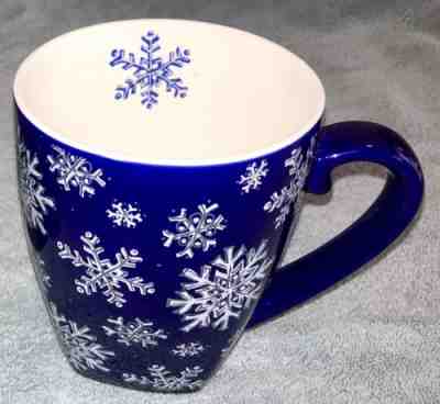 Starbucks Barista Snowflake 2001 Mug Blue and White Christmas 18 Oz - Sold on eBay Oct, 30th 2018 for $5.00