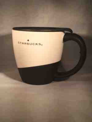 Rare 2001 Starbucks Coffee Barista Black White Plastic Travel Mug/Cup Lid Rubber - Sold on eBay Oct, 29th 2018 for $12.00