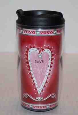 Starbucks Barista XOXO Hearts Love Travel Mug Tumbler w/ Lid 2001 8oz FREE Ship  - Sold on eBay Oct, 29th 2018 for $12.00