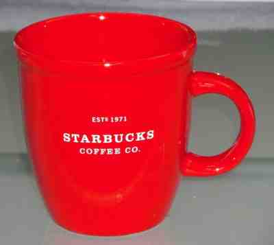 2001 STARBUCKS BARISTA 18 oz Mug / Coffee Cup - RED - Sold on eBay Oct, 20th 2018 for $9.99