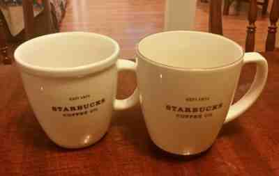 Starbucks Coffee Mugs Lot of 2 2006 and 2001 Barista - Sold on eBay Oct, 20th 2018 for $24.99