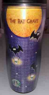 STARBUCKS BARISTA THE BAT CAVE RUBBER LID TRAVEL MUG 2001 16 oz RUBBER BOTTOM- - Sold on eBay Oct, 10th 2018 for $9.99