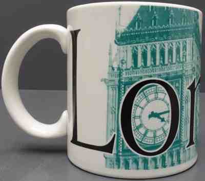 2002 Starbucks  LONDON City Mug Collector Series 20 oz Big Ben Large  - Sold on eBay Nov, 17th 2018 for $7.75