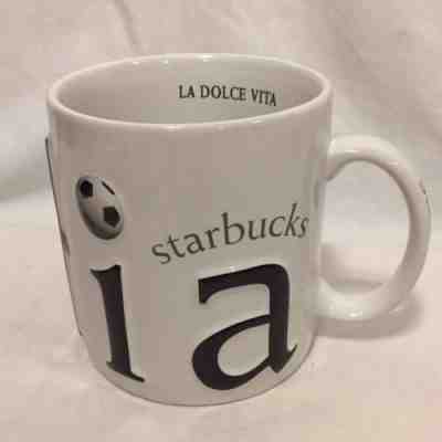 Starbucks Italia La Dolce Vita Raised Design 2002 Italian Collector's Series Mug - Sold on eBay Nov, 17th 2018 for $49.95