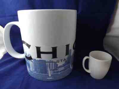 Rare 2002 Starbucks Giant Chicago Skyline Mug Holds about 2.5 Gallons Series One