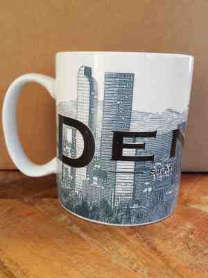 Starbucks Coffee Denver Colorado Mug Mile High City Skyline Series One 2002 Cup - Sold on eBay Nov, 7th 2018 for $6.60